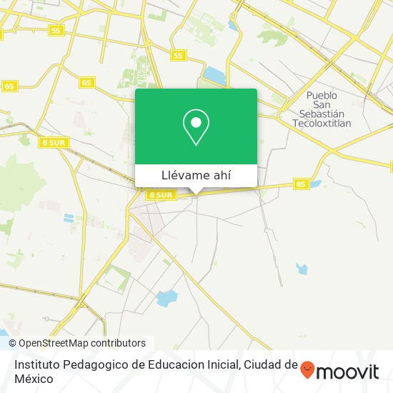 Mapa de Instituto Pedagogico de Educacion Inicial