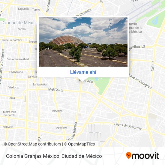 Cómo llegar a Colonia Granjas México en Cuauhtémoc en Autobús o Metro?