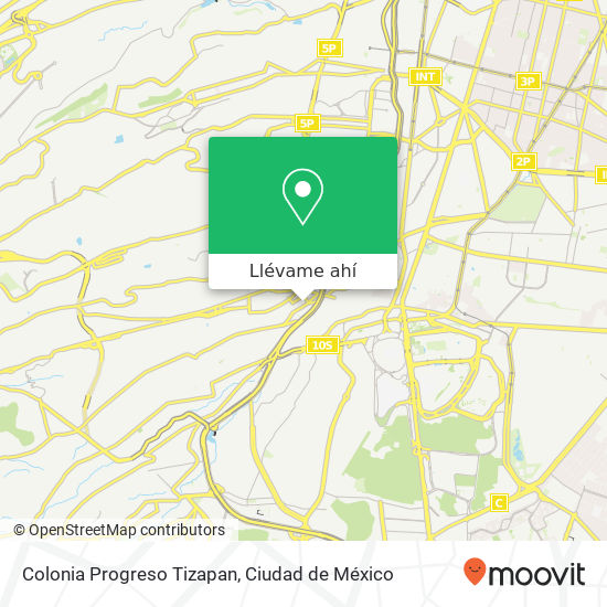 Mapa de Colonia Progreso Tizapan