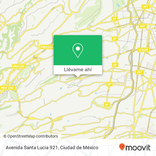 Mapa de Avenida Santa Lucia 921