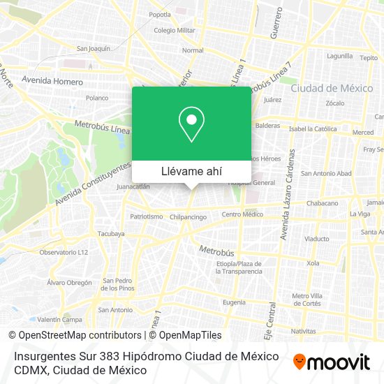 ¿Cómo llegar a Insurgentes Sur 383 Hipódromo Ciudad de México CDMX en