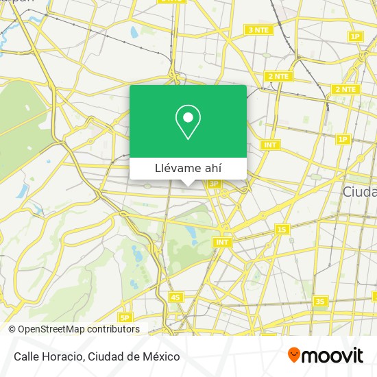 Mapa de Calle Horacio