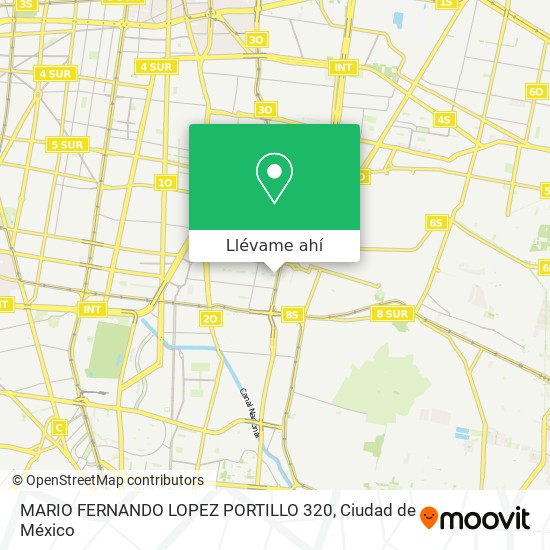 Mapa de MARIO FERNANDO LOPEZ PORTILLO 320