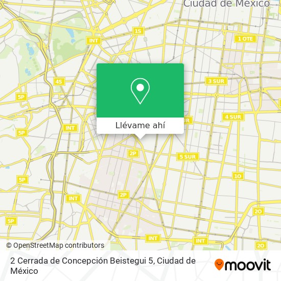 Mapa de 2 Cerrada de Concepción Beistegui 5