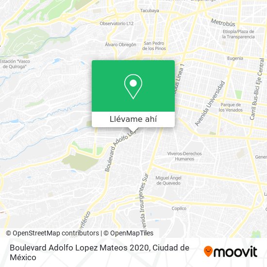 Mapa de Boulevard Adolfo Lopez Mateos 2020