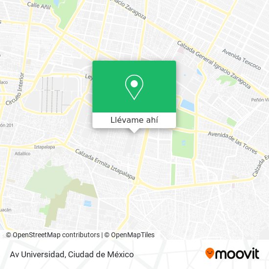 Mapa de Av  Universidad