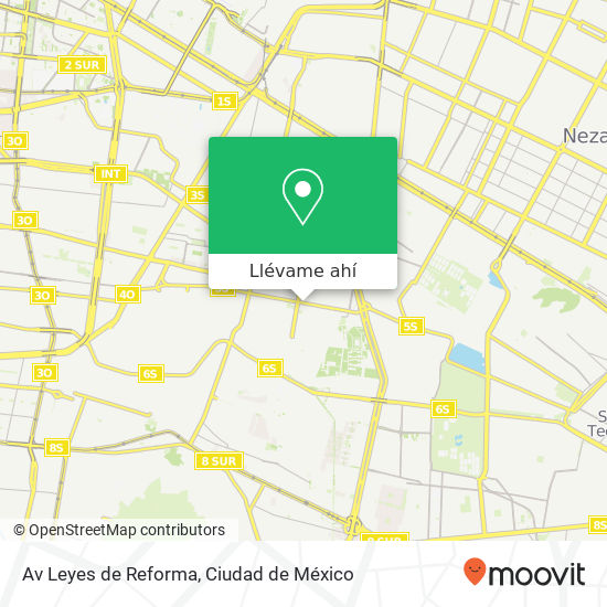 Mapa de Av Leyes de Reforma