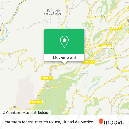 Mapa de carretera federal mexico toluca
