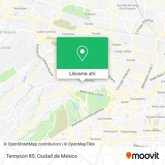 Mapa de Tennyson 85