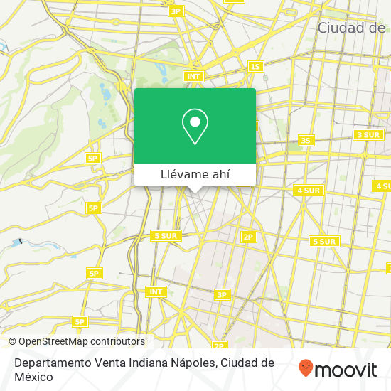 Mapa de Departamento Venta Indiana  Nápoles