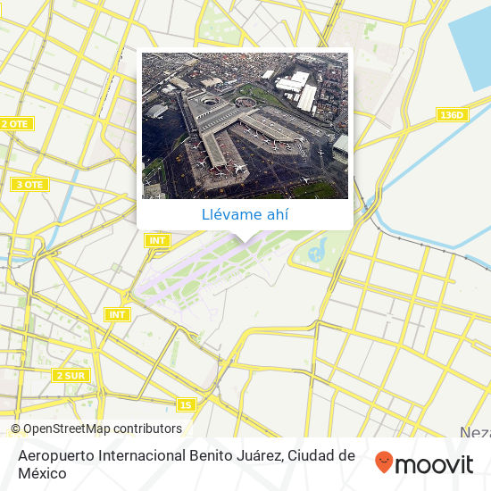 Mapa de Aeropuerto Internacional Benito Juárez