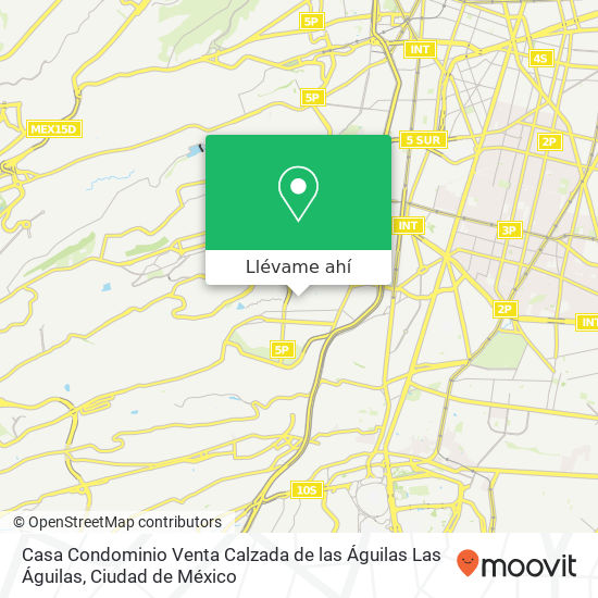 Mapa de Casa Condominio Venta Calzada de las Águilas  Las Águilas