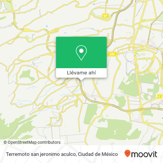 Mapa de Terremoto   san jeronimo aculco