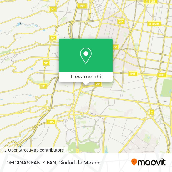 Mapa de OFICINAS FAN X FAN