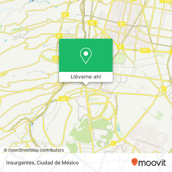 Mapa de Insurgentes