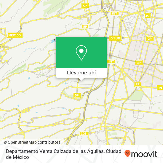 Mapa de Departamento Venta Calzada de las Águilas