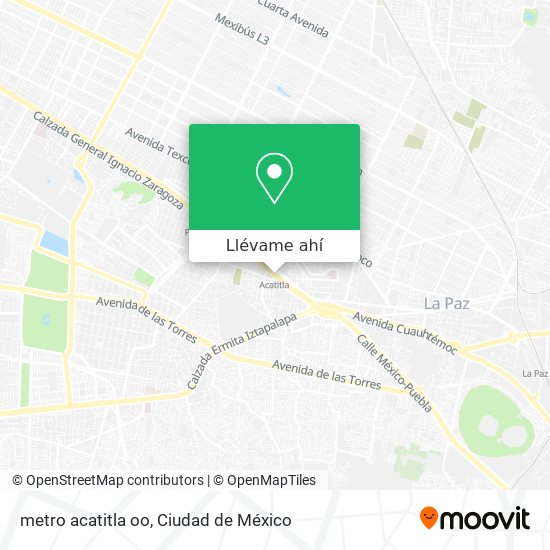 Mapa de metro acatitla  oo