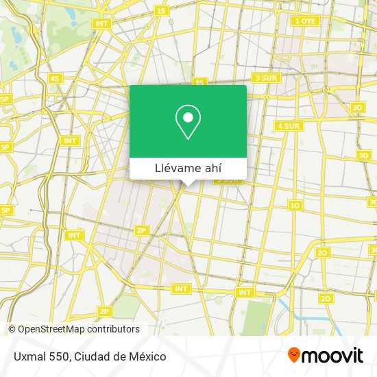 Mapa de Uxmal 550