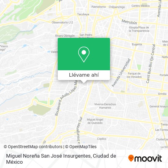 Mapa de Miguel Noreña  San José Insurgentes