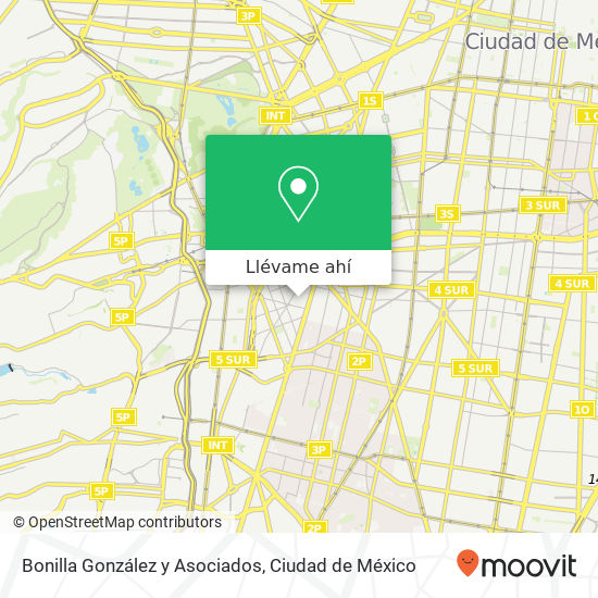 Mapa de Bonilla González y Asociados
