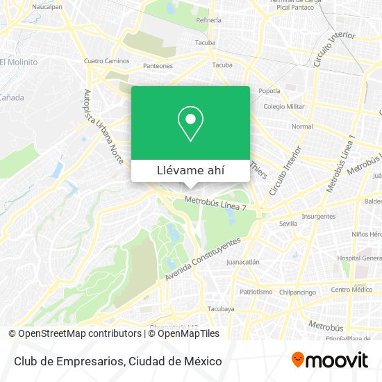 Cómo llegar a Club de Empresarios en Naucalpan De Juárez en Autobús o Metro?