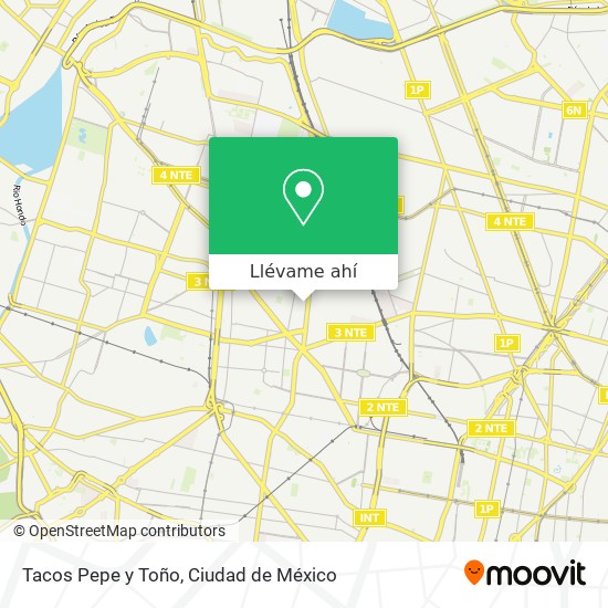 Mapa de Tacos Pepe y Toño