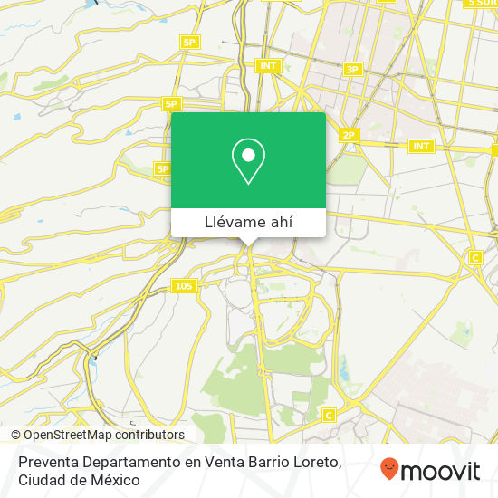 Mapa de Preventa Departamento en Venta Barrio Loreto