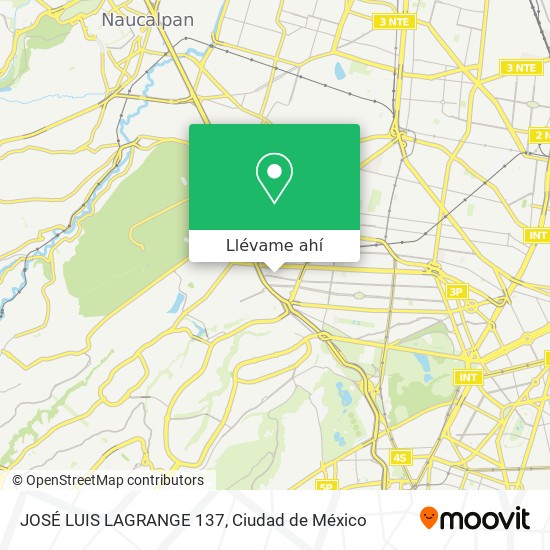 Mapa de JOSÉ LUIS LAGRANGE 137