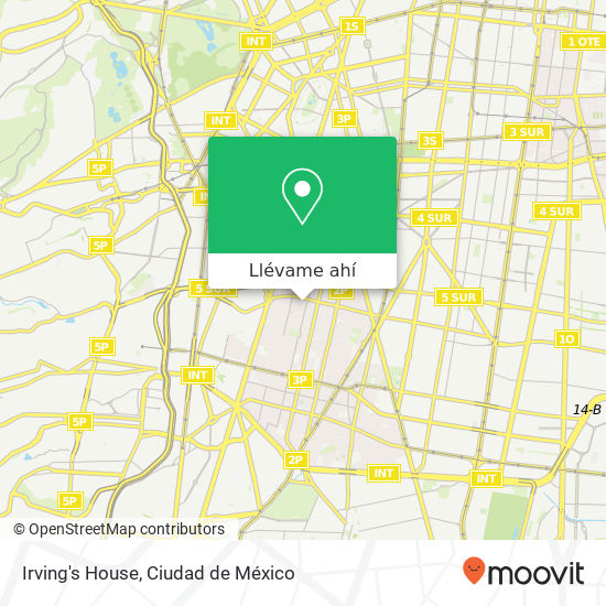 Mapa de Irving's House