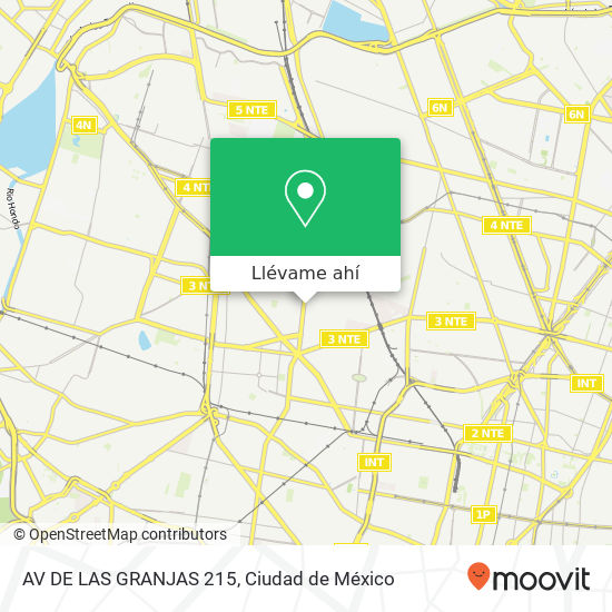 Mapa de AV  DE LAS GRANJAS 215