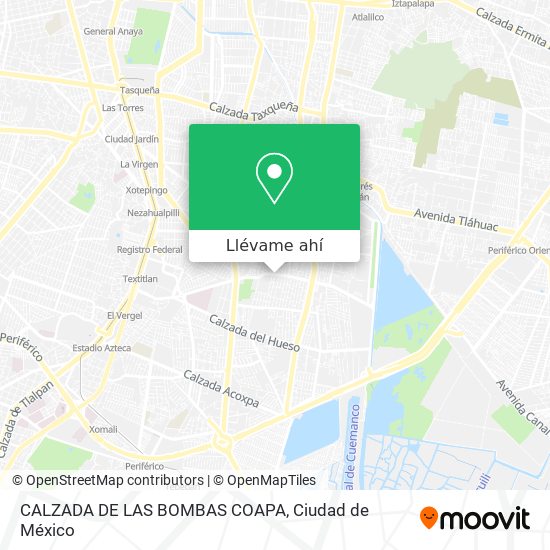 Mapa de CALZADA DE LAS BOMBAS COAPA