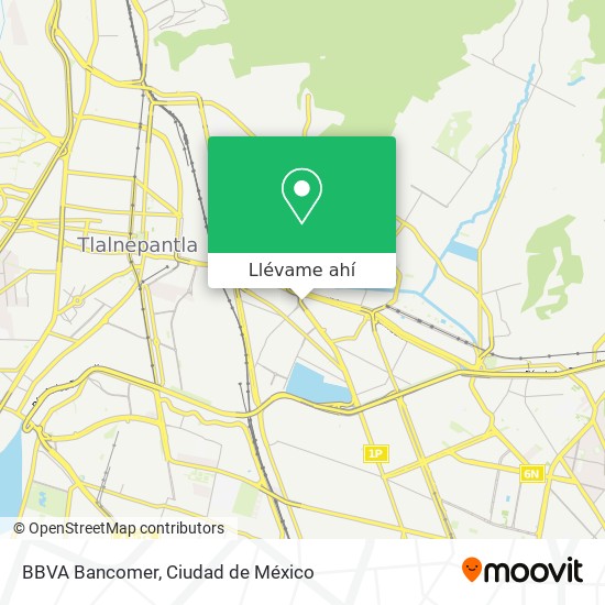 Mapa de BBVA Bancomer