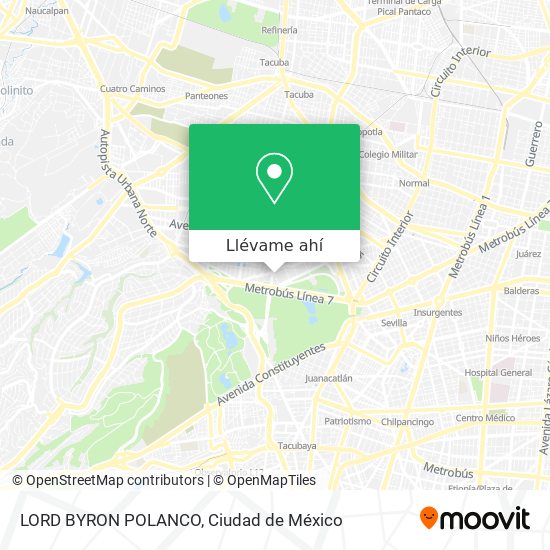 Mapa de LORD BYRON  POLANCO