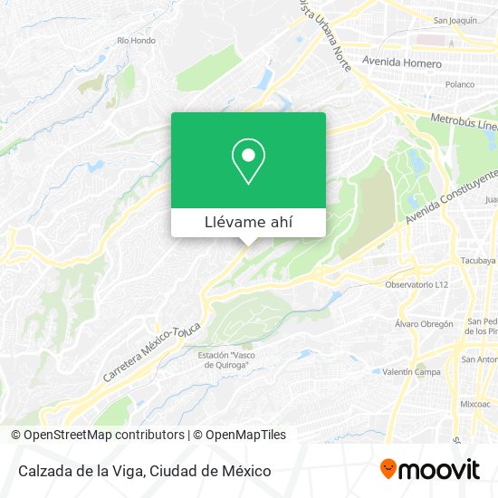 Mapa de Calzada de la Viga