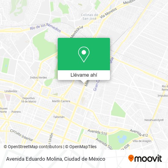 Mapa de Avenida Eduardo Molina