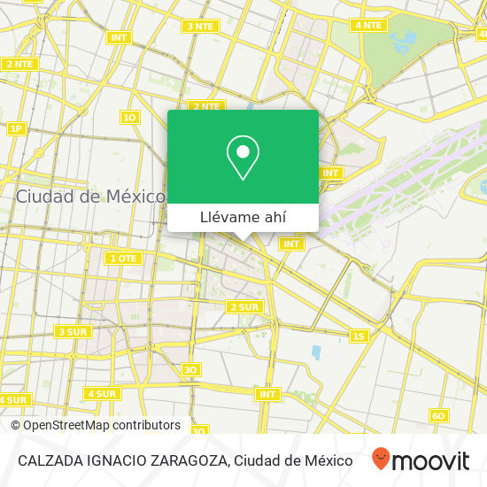 Mapa de CALZADA IGNACIO ZARAGOZA