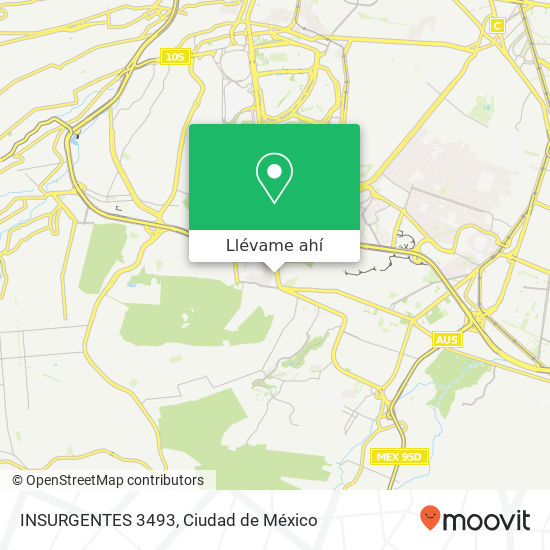 Mapa de INSURGENTES  3493