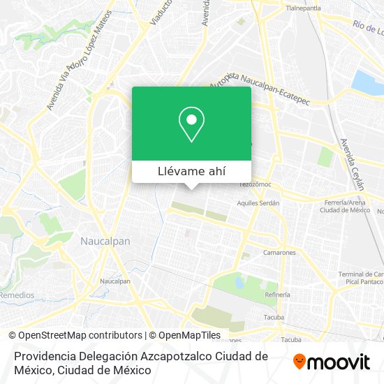 Mapa de Providencia  Delegación Azcapotzalco  Ciudad de México