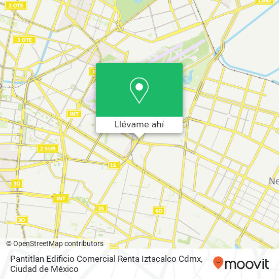 Mapa de Pantitlan  Edificio Comercial  Renta  Iztacalco  Cdmx