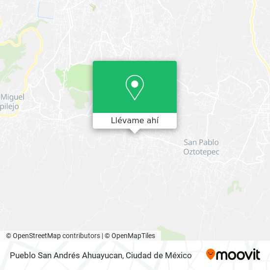 Mapa de Pueblo San Andrés Ahuayucan