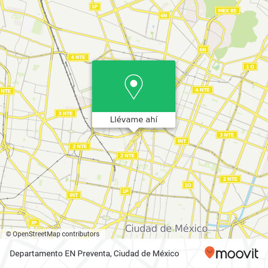 Mapa de Departamento EN Preventa