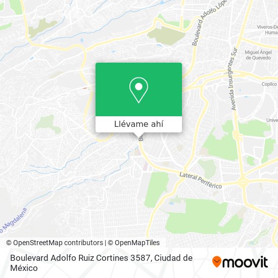 Mapa de Boulevard Adolfo Ruiz Cortines 3587