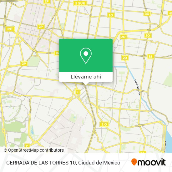 Mapa de CERRADA DE LAS TORRES 10