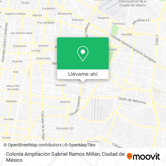 Mapa de Colonia Ampliación Gabriel Ramos Millán