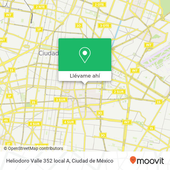 Mapa de Heliodoro Valle 352 local A