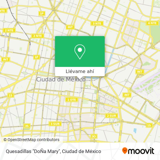 Mapa de Quesadillas "DoÑa Mary"