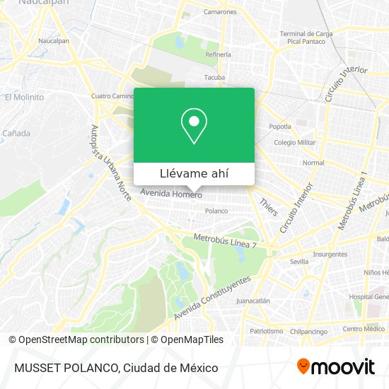 Mapa de MUSSET POLANCO