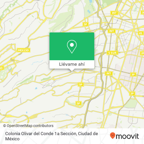 Mapa de Colonia Olivar del Conde 1a Sección