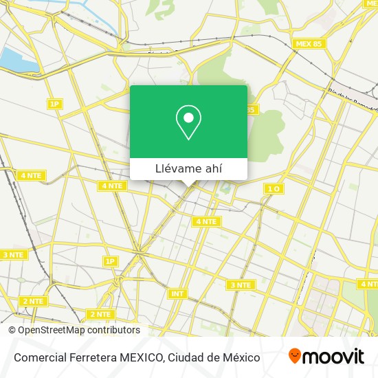 Mapa de Comercial Ferretera MEXICO