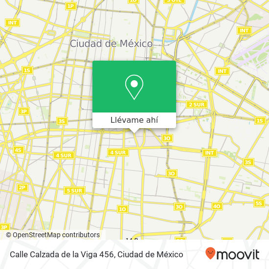 Mapa de Calle Calzada de la Viga   456